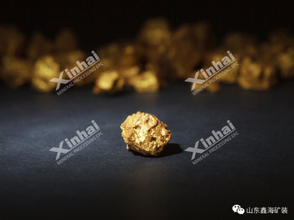 堆浸法提取的金精礦